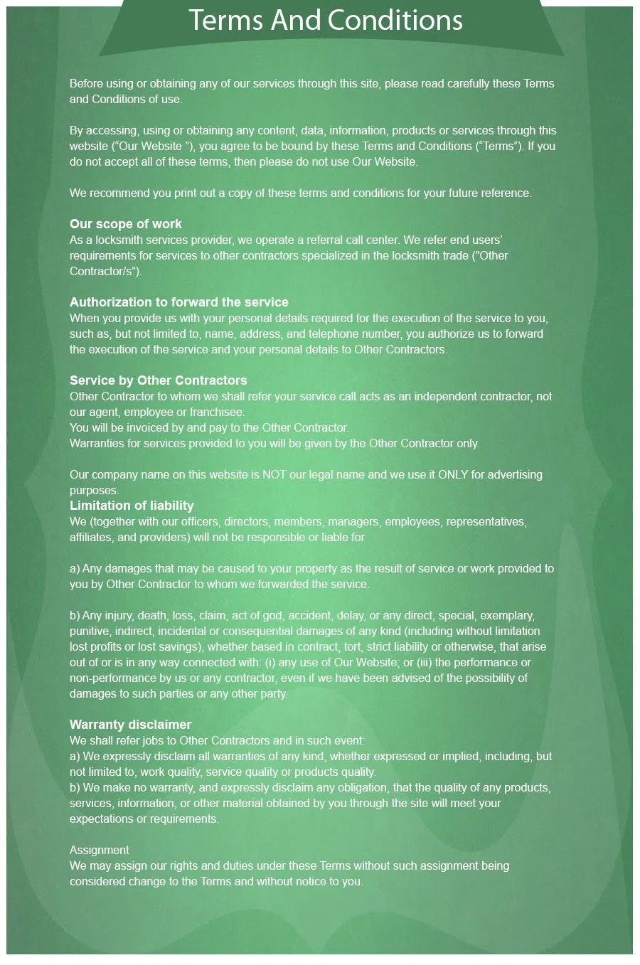 Baldwin Locksmith Store Flushing, NY 718-673-6775 - terms-and-condition-68-16mod